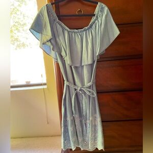 Old Navy Embroidered Chambray dress